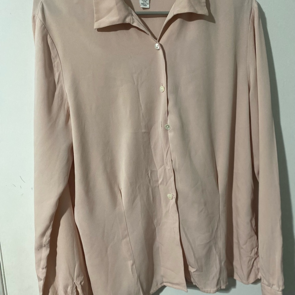 Talbots Blush Pink Stretch Shirt